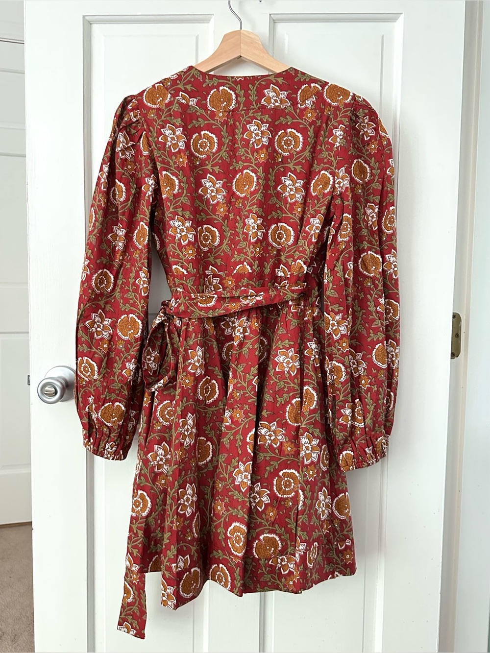 Mille Resort Wear Nan Wrap Mini Dress in Cinnabar New! Size S - Picture 8 of 14